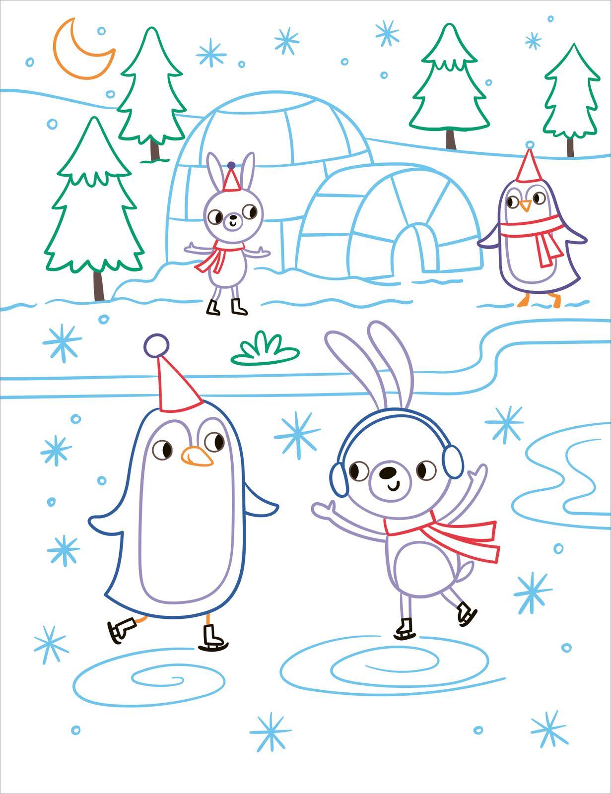 Beispielinhalt (Bild) Zauberbilder - Adventskalender