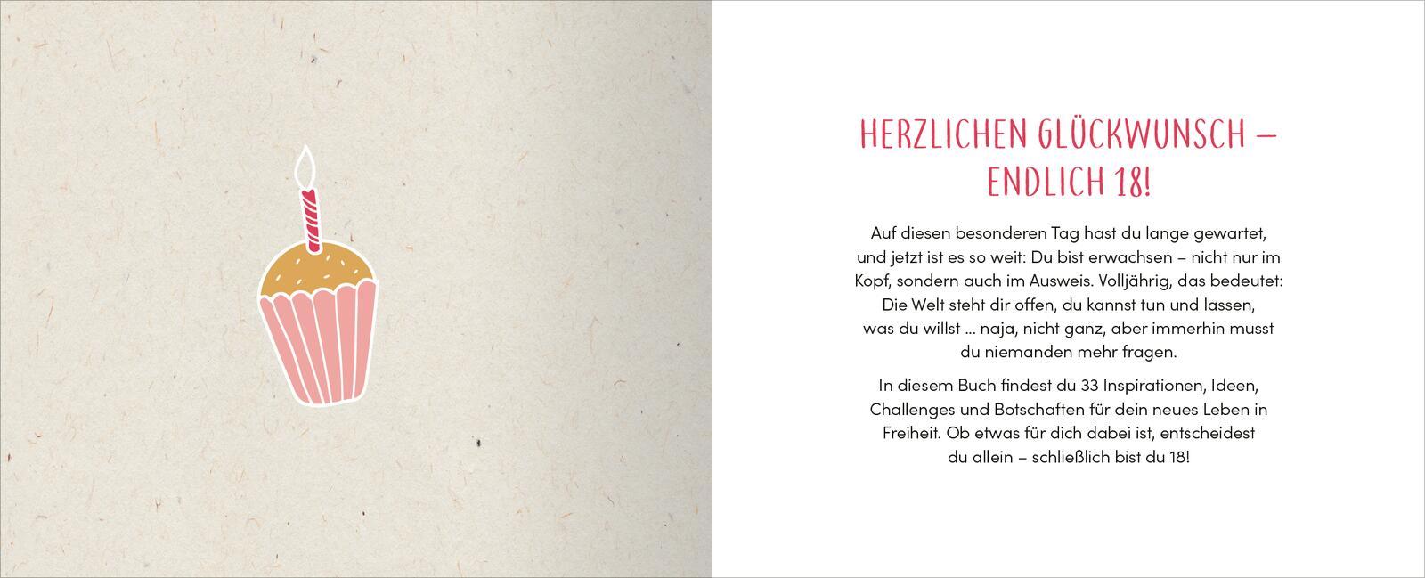 Beispielinhalt (Bild) Endlich 18! Yay! Alles, was du ab jetzt tun darfst
