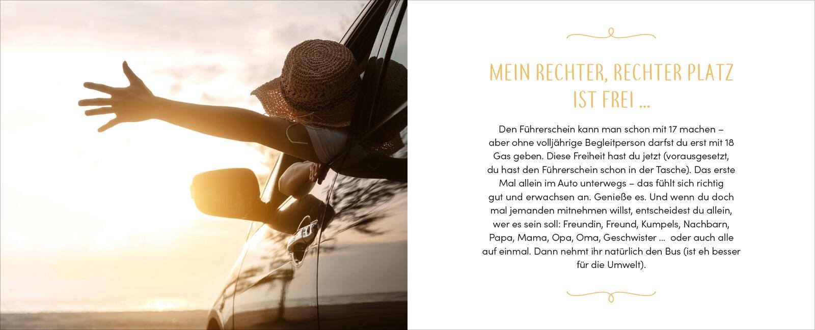 Beispielinhalt (Bild) Endlich 18! Yay! Alles, was du ab jetzt tun darfst