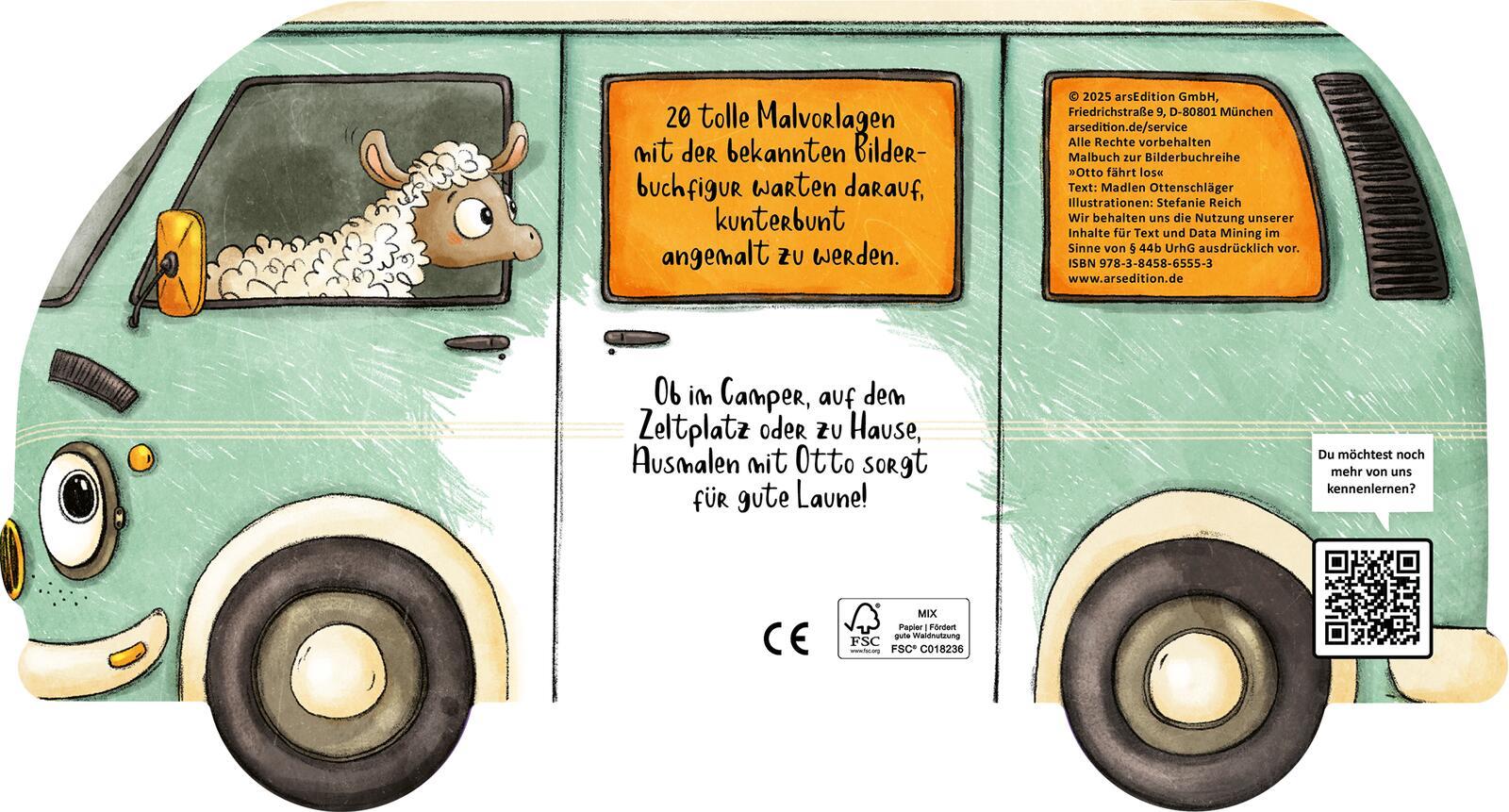 Rückseitencover OTTO fährt los - Mein OTTO-Malbuch
