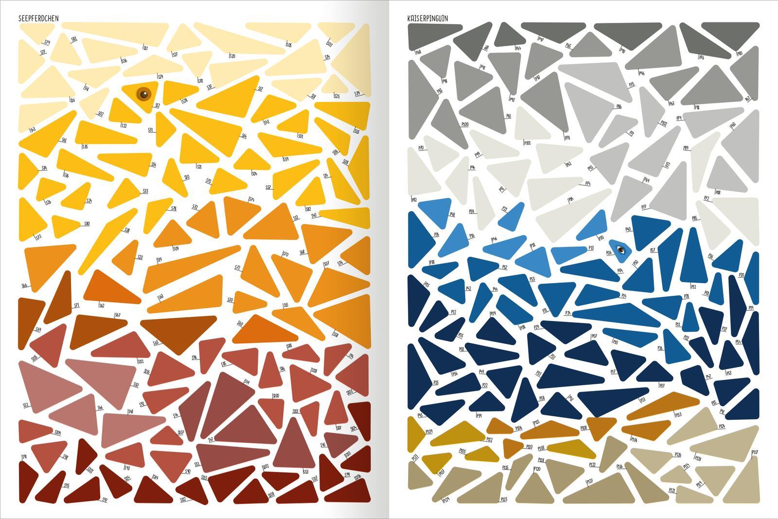 Beispielinhalt (Bild) I Love to Sparkle - Mosaik-Stickerheft Unterwasserwelt