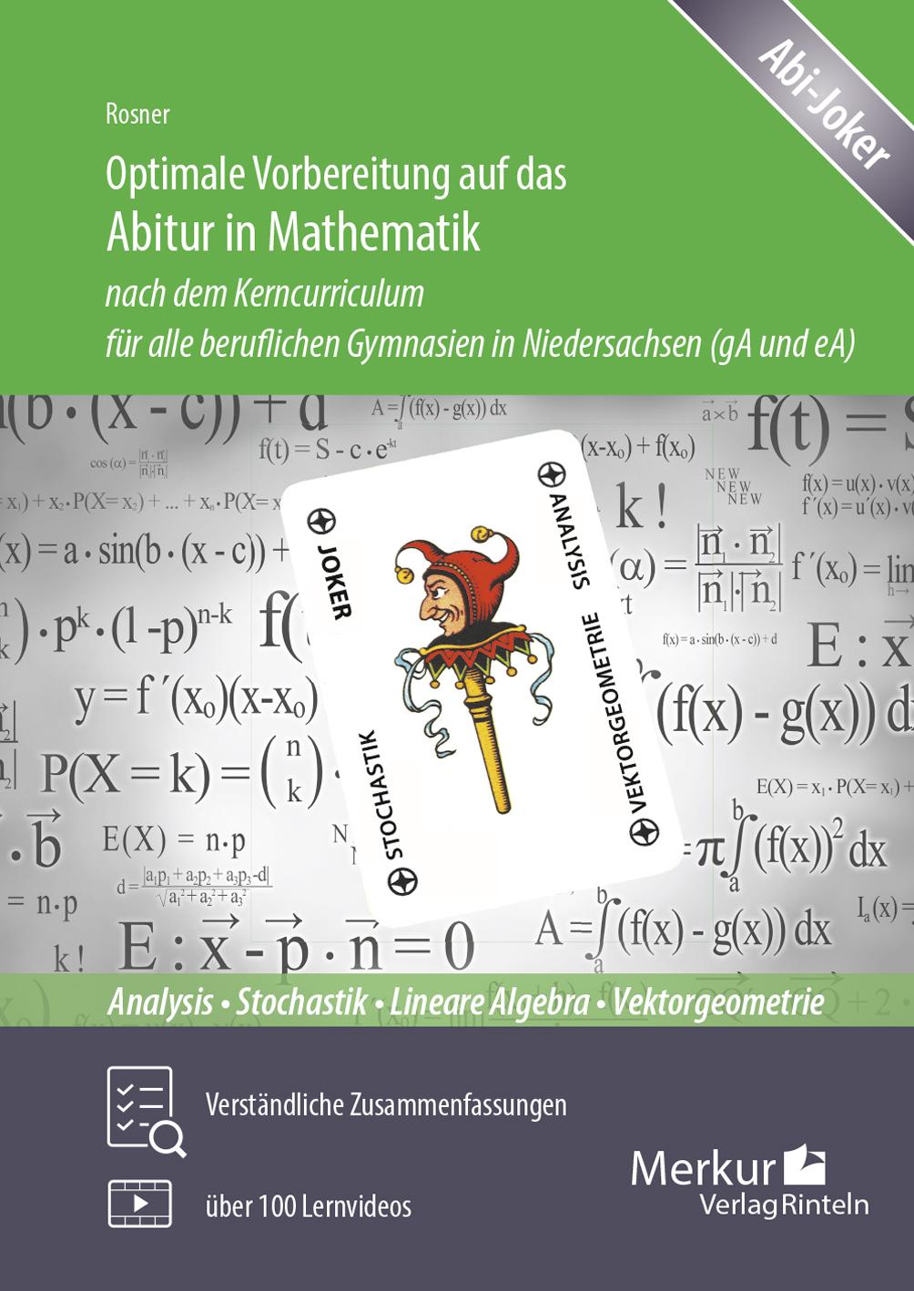 Vorderes Coverbild Optimale Vorbereitung auf das Abitur in Mathematik nach dem Kerncurriculum