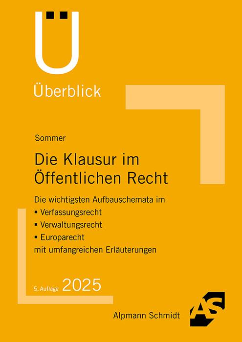 Vorderes Coverbild Die Klausur im Öffentlichen Recht