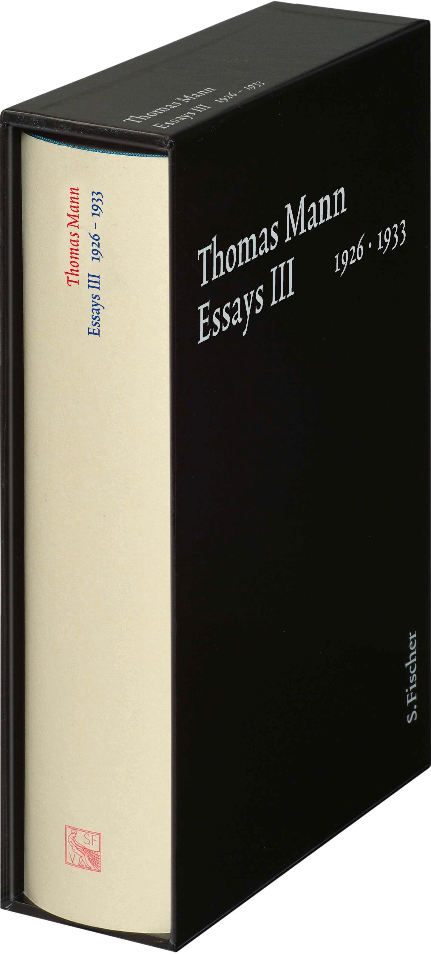 Vorderes Coverbild Essays III 1926-1933