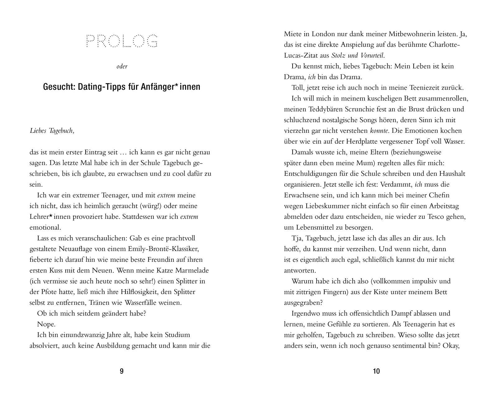 Beispielinhalt (Bild) 30 Days, 10 Dates & 1 Drama