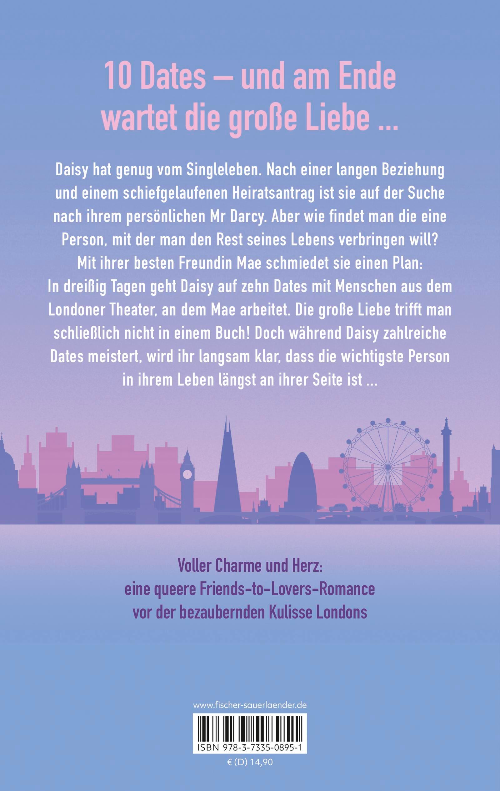 Rückseitencover 30 Days, 10 Dates & 1 Drama