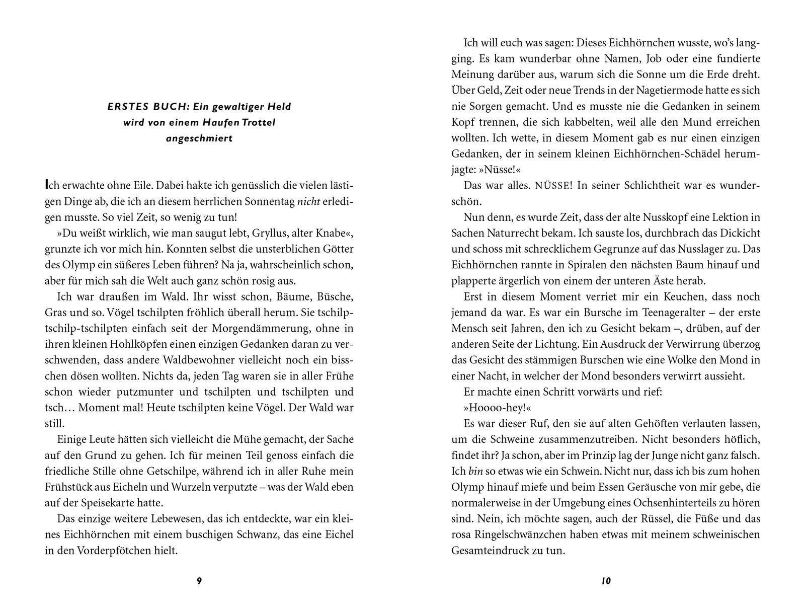 Beispielinhalt (Bild) Schwein gehabt, Zeus!