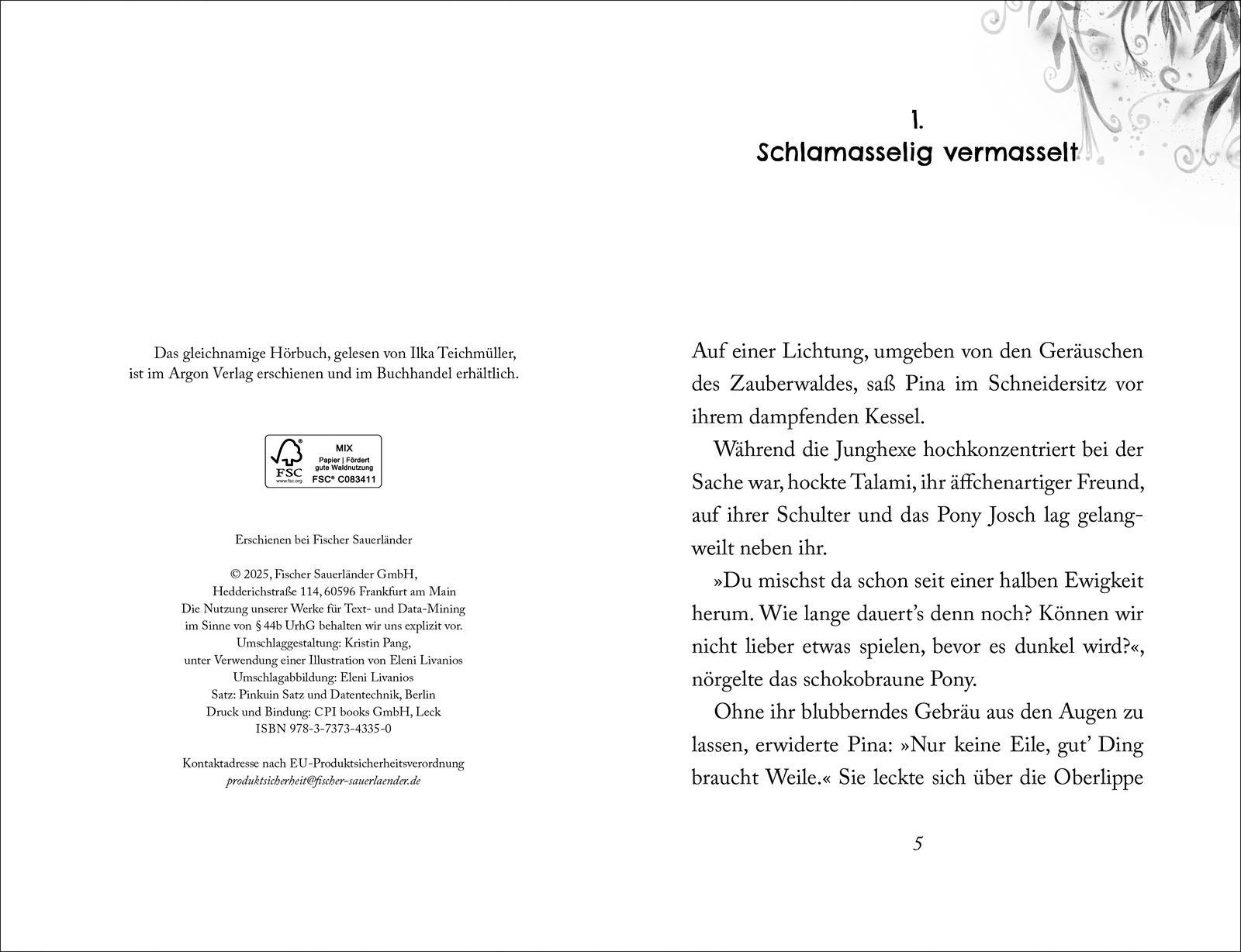 Beispielinhalt (Bild) Pina Ponyhexe - Der verlorene Fuchs