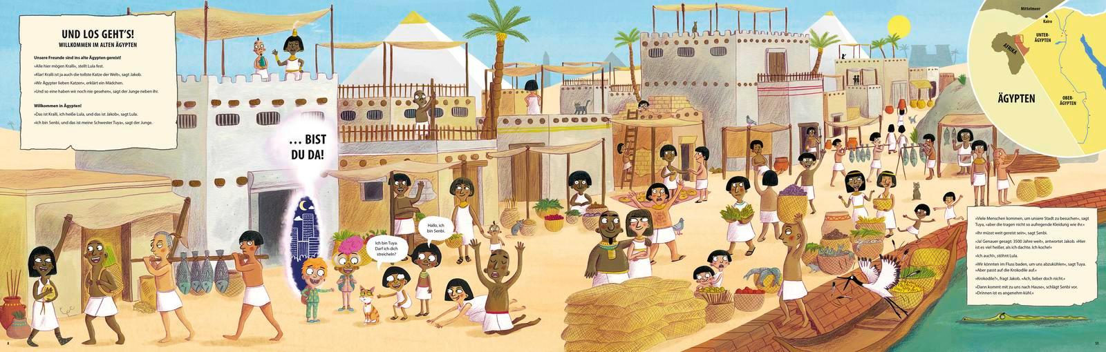 Beispielinhalt (Bild) Zeitreise im Schlafanzug. Erlebe das alte Ägypten