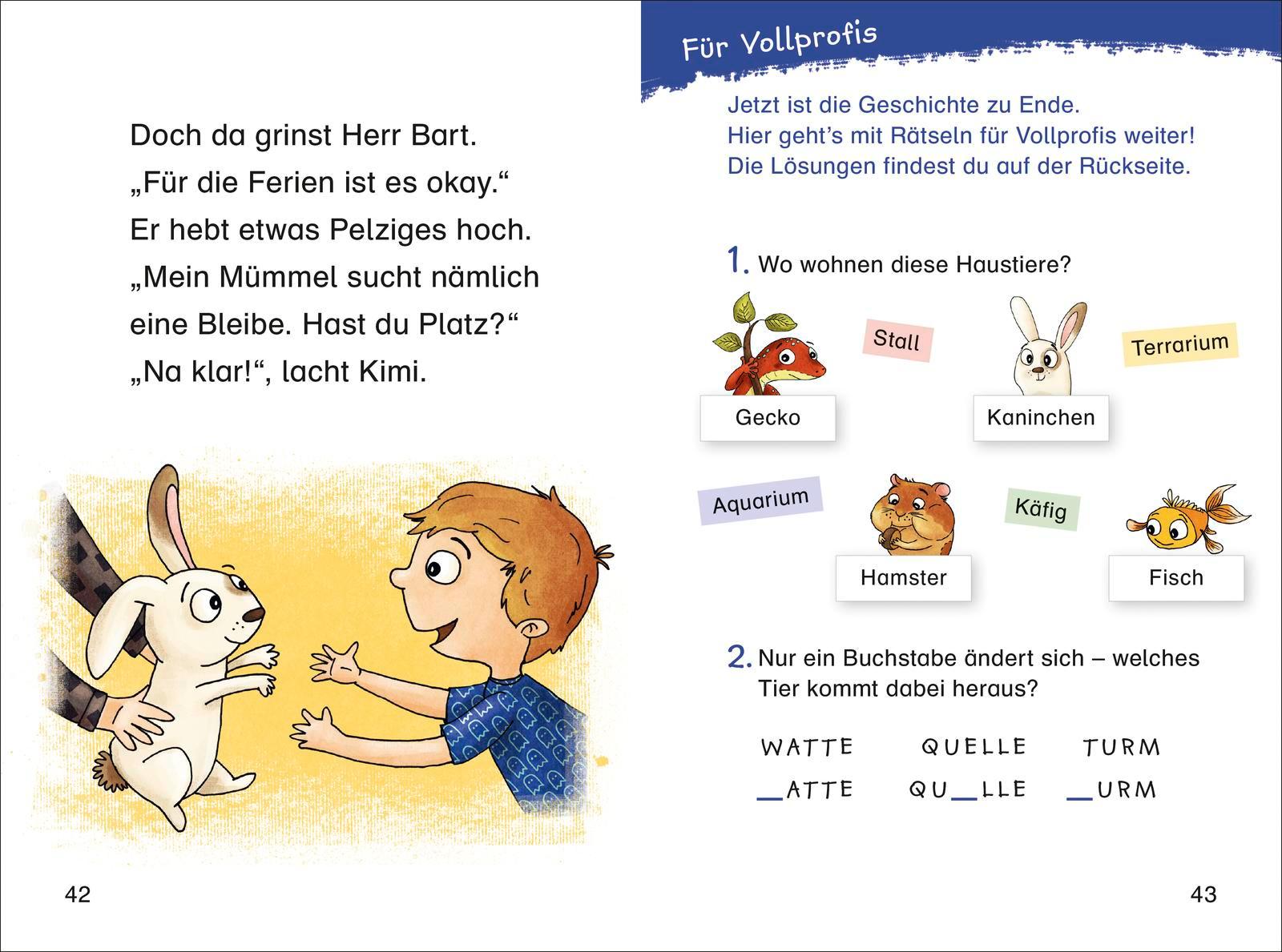 Beispielinhalt (Bild) Duden Leseprofi - Das tierisch tolle Tierhotel, 1. Klasse