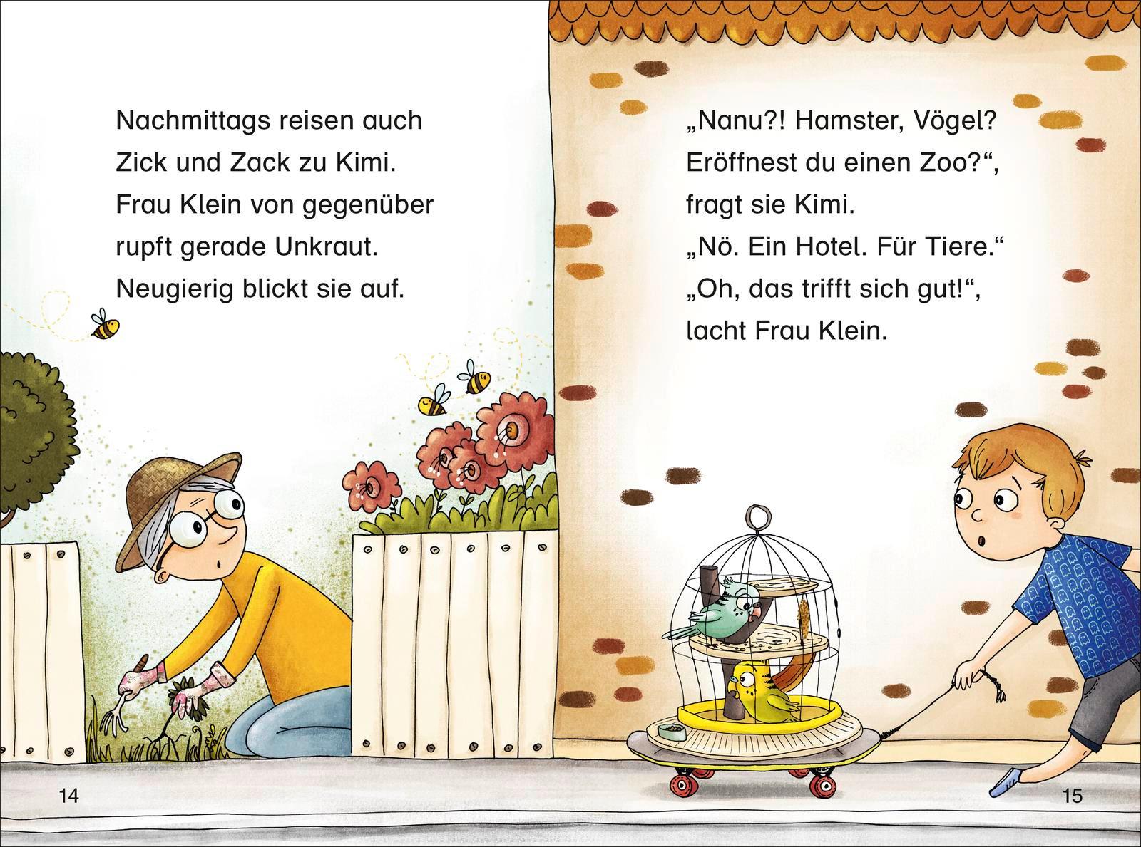 Beispielinhalt (Bild) Duden Leseprofi - Das tierisch tolle Tierhotel, 1. Klasse