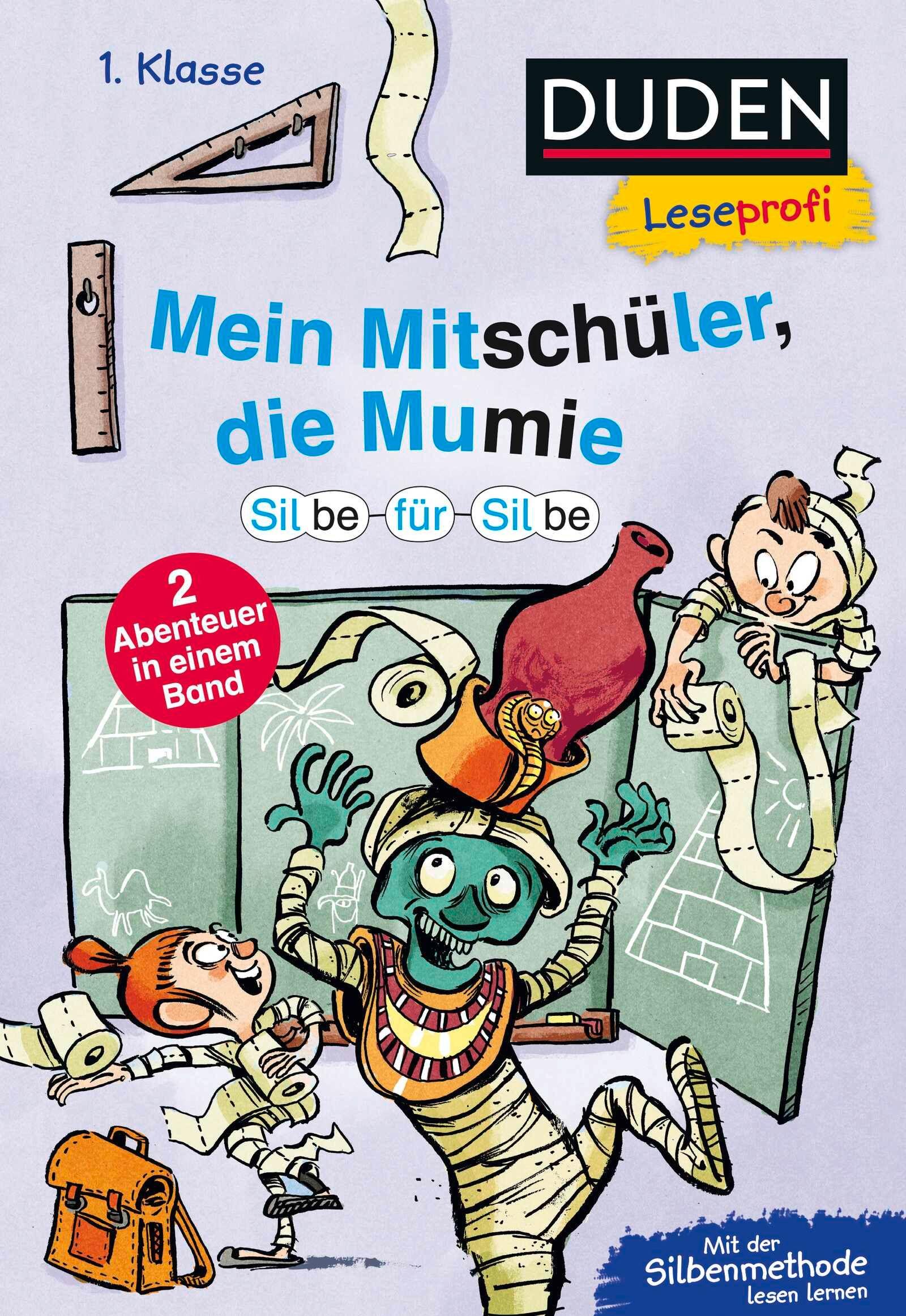 Vorderes Coverbild Duden Leseprofi - Silbe-für-Silbe: Mein Mitschüler, die Mumie, 1. Klasse (Doppelband)