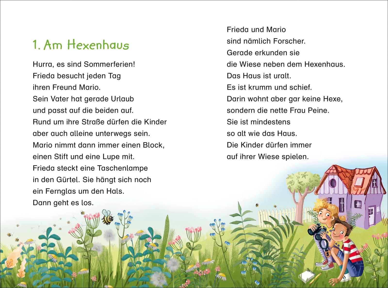 Beispielinhalt (Bild) Duden Leseprofi - Die Gartenretter, 2. Klasse (Doppelband)