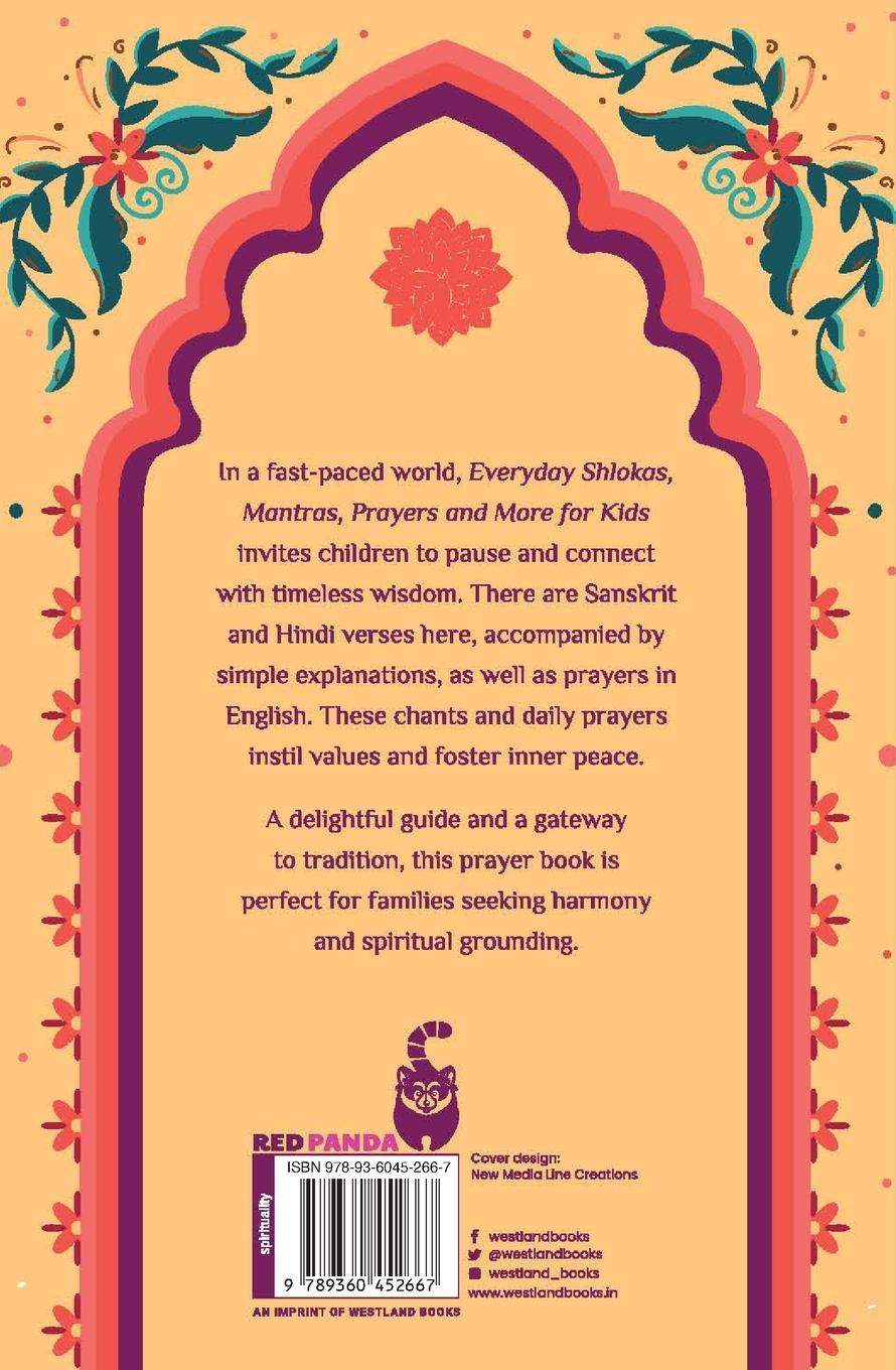 Rückseitencover Everyday Shlokas Mantras Prayers and More for Kids