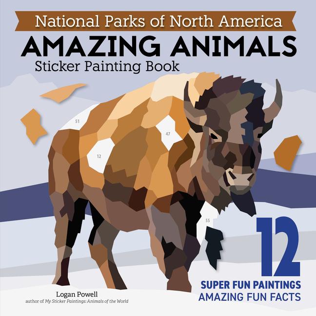 Vorderes Coverbild National Parks of North America Amazing Animals Sticker Painting Book