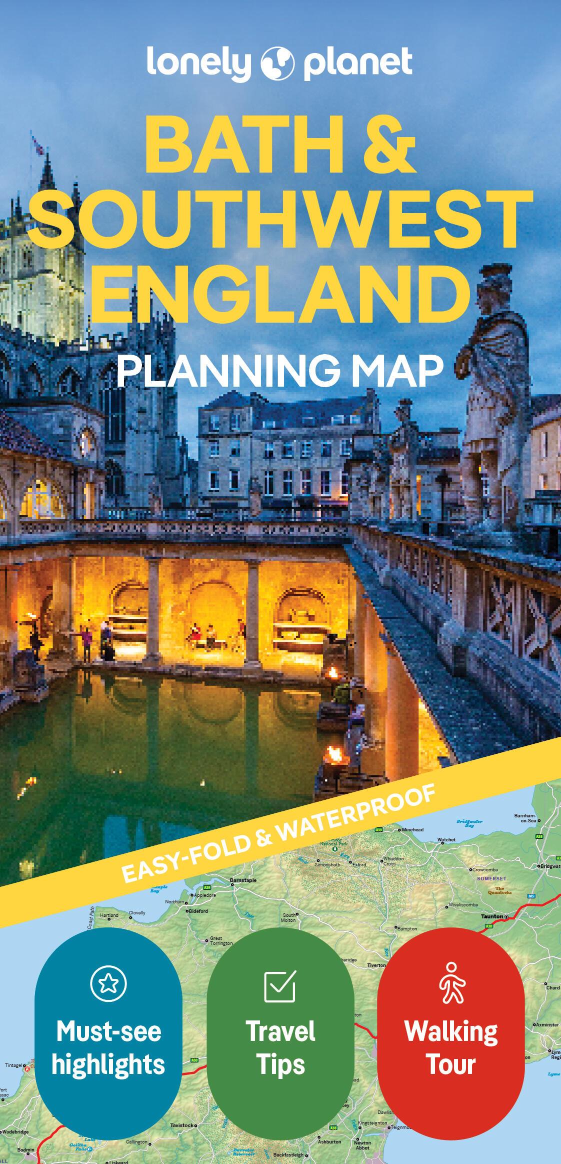 Vorderes Coverbild Lonely Planet Bath & Southwest England Planning Map