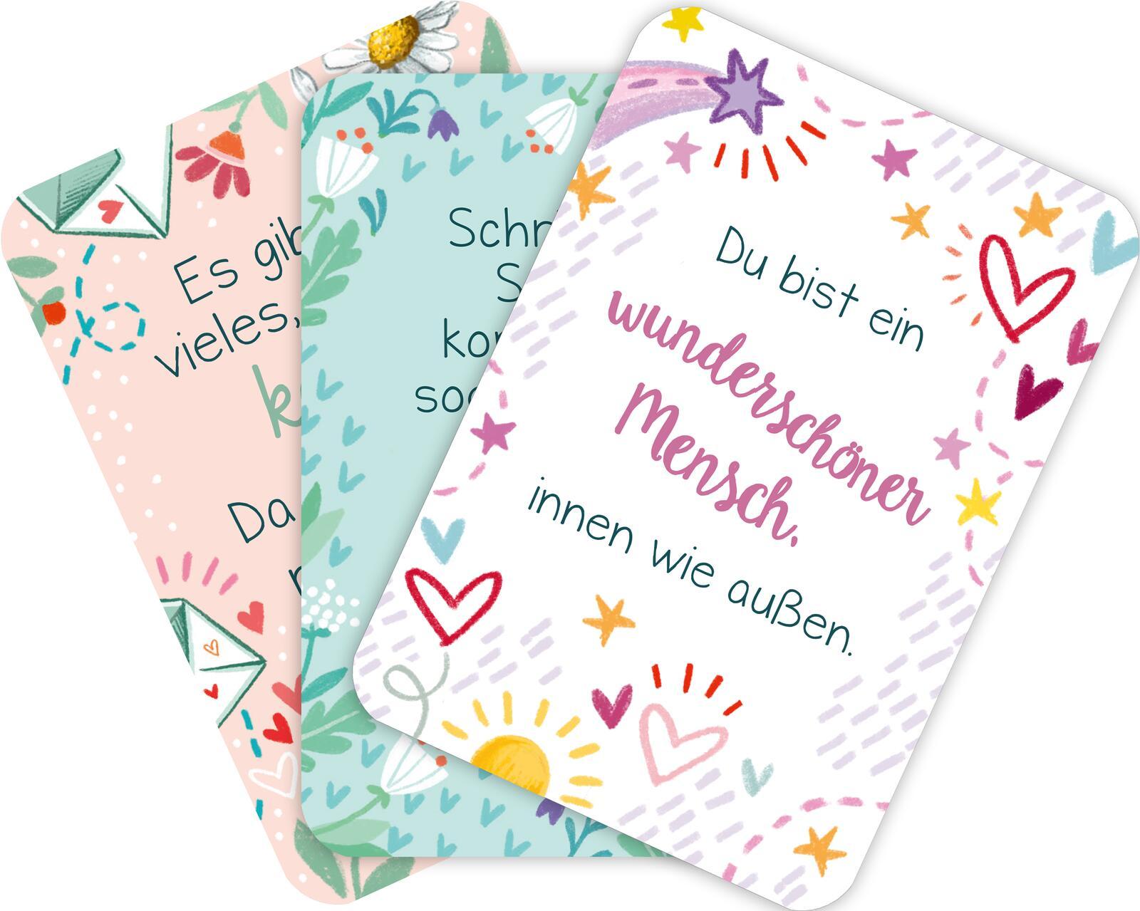 Beispielinhalt (Bild) Du bist genau richtig! - 50 Karten für dich