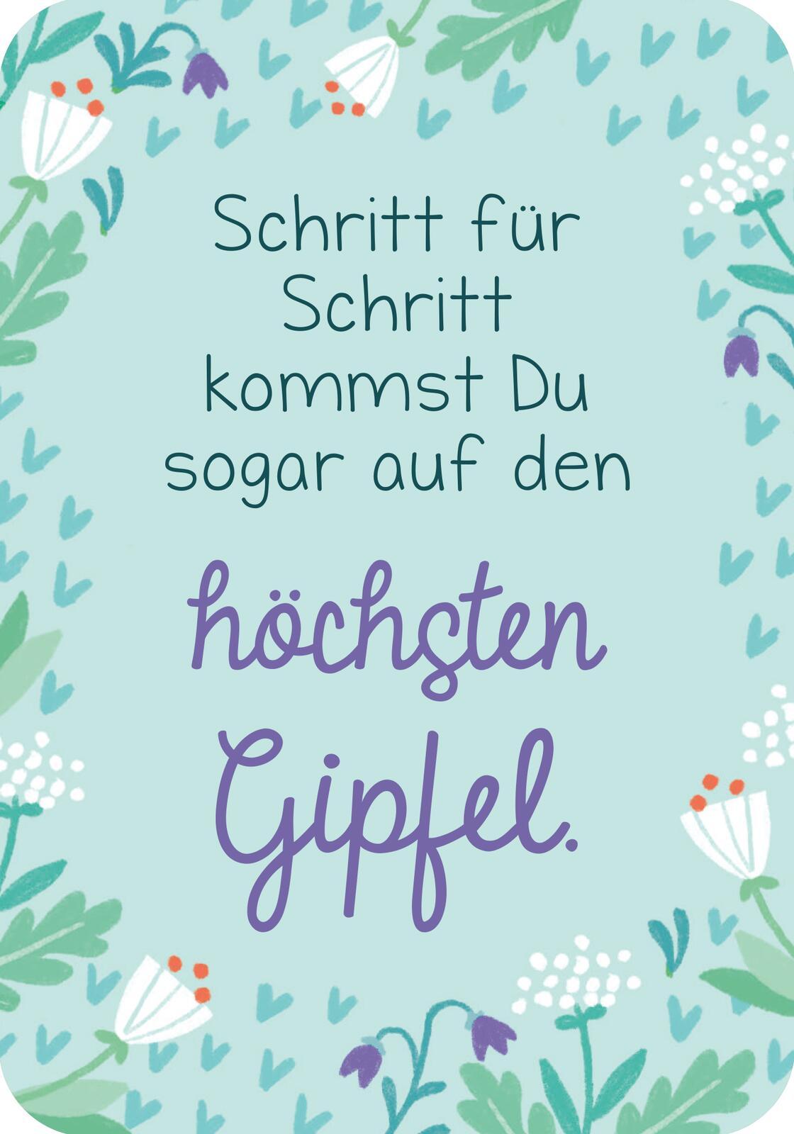 Beispielinhalt (Bild) Du bist genau richtig! - 50 Karten für dich