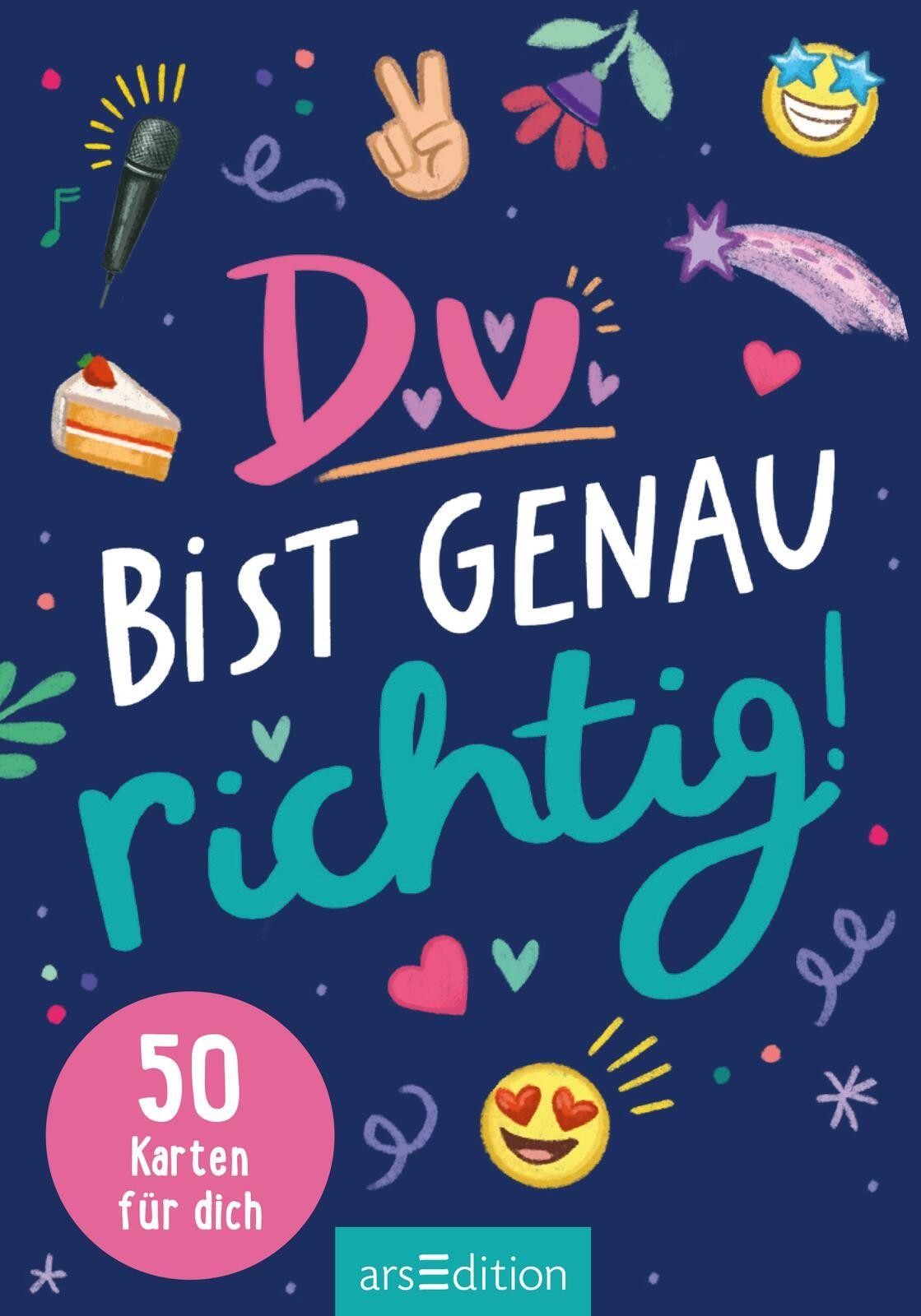 Beispielinhalt (Bild) Du bist genau richtig! - 50 Karten für dich
