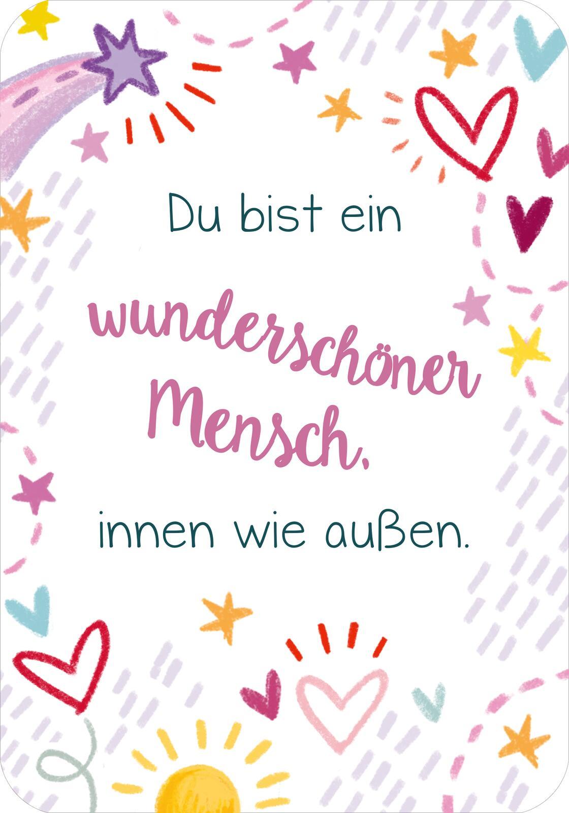 Beispielinhalt (Bild) Du bist genau richtig! - 50 Karten für dich