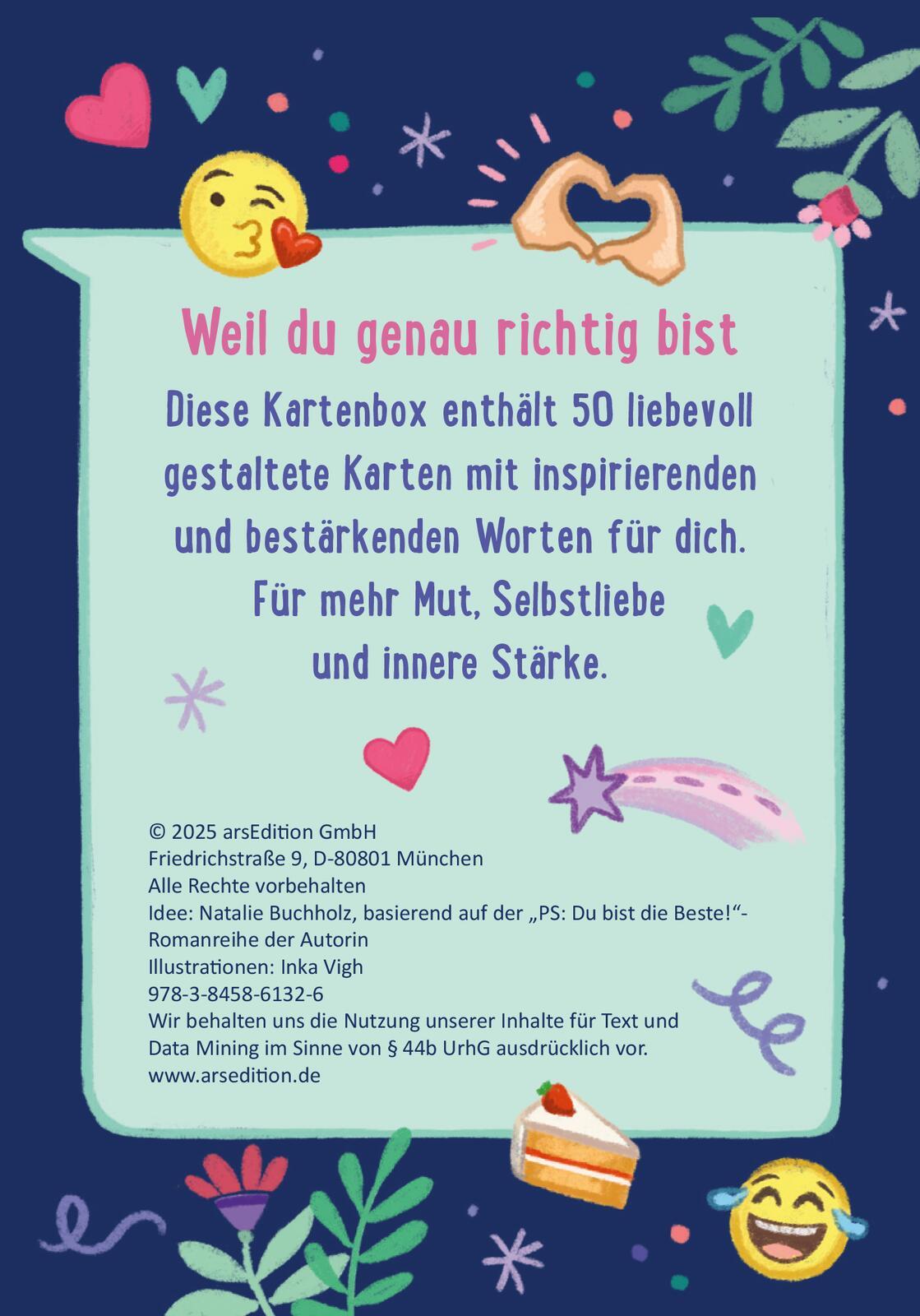 Rückseitencover Du bist genau richtig! - 50 Karten für dich