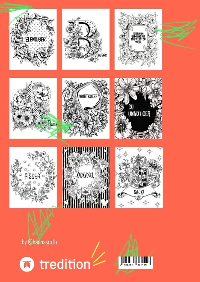 Rückseitencover Das Malbuch für cholerische Mäuse