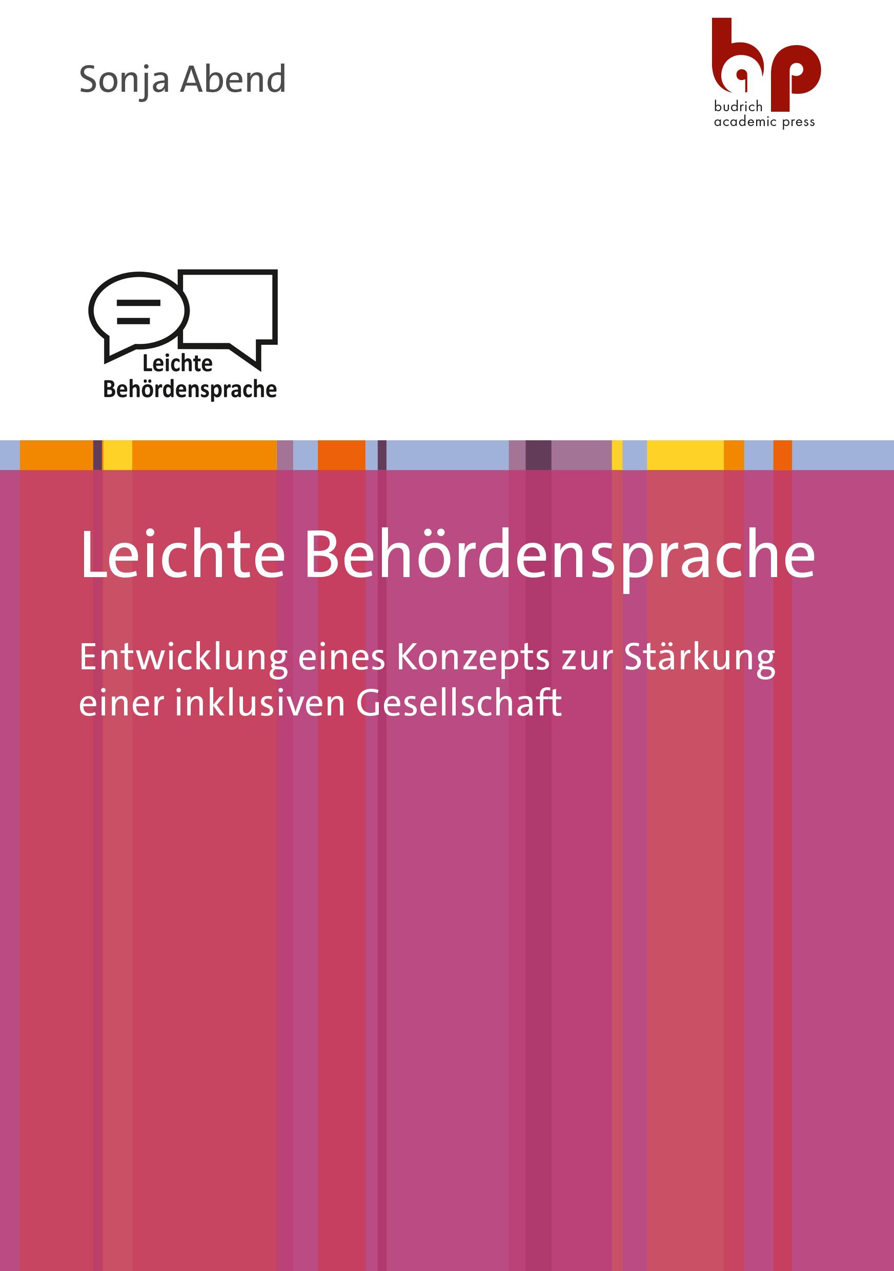 Vorderes Coverbild Leichte Behördensprache