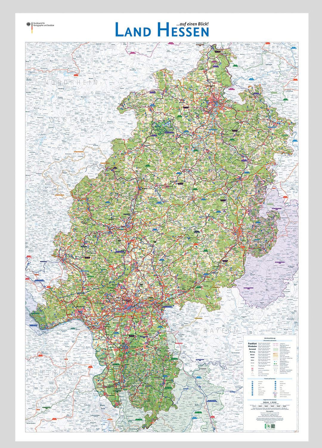 Vorderes Coverbild Land Hessen auf einen Blick!