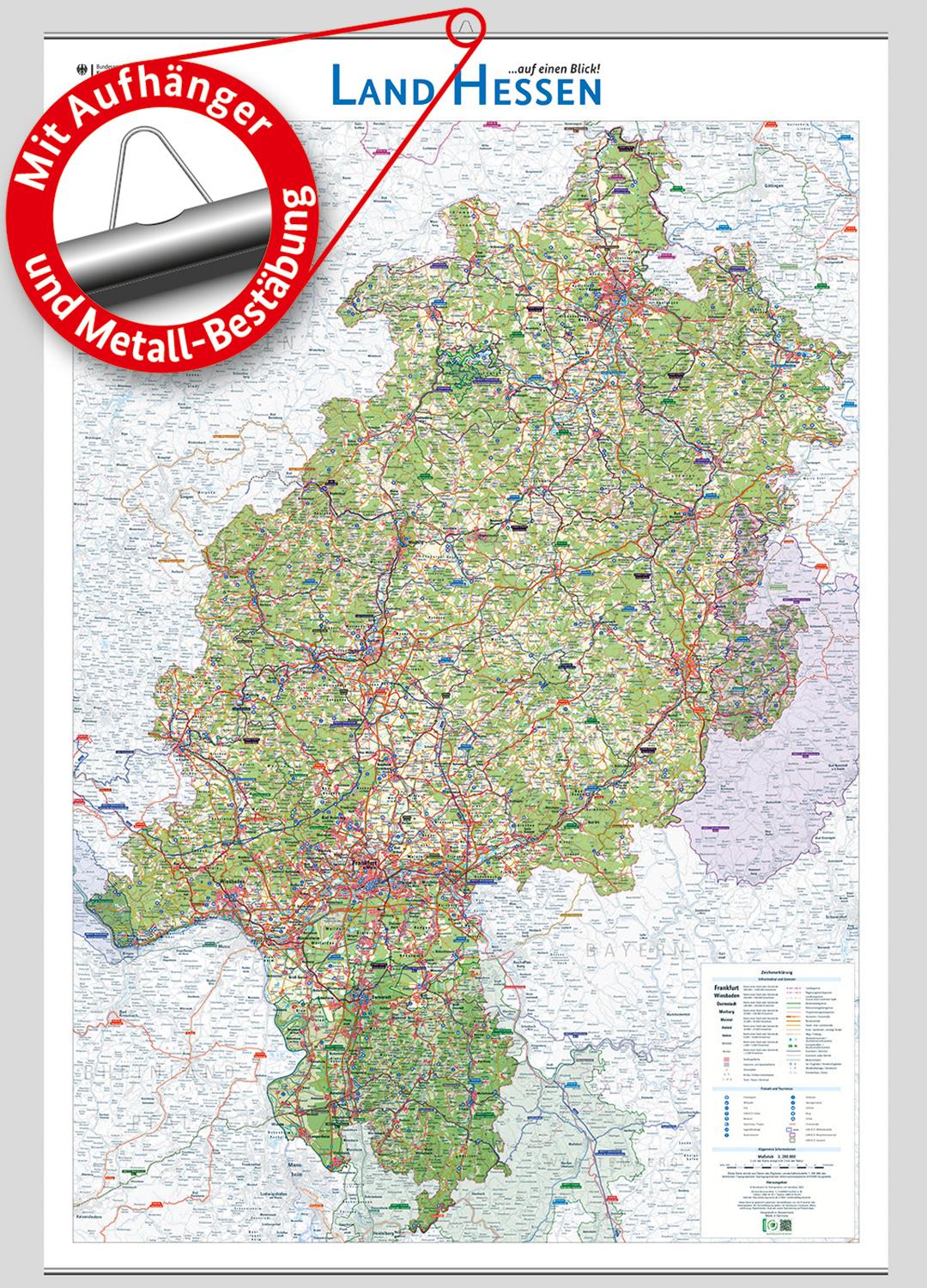 Vorderes Coverbild Land Hessen auf einen Blick!