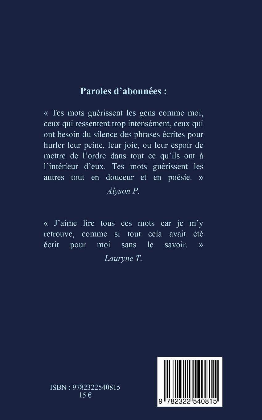 Rückseitencover J'ai vendu ma tristesse