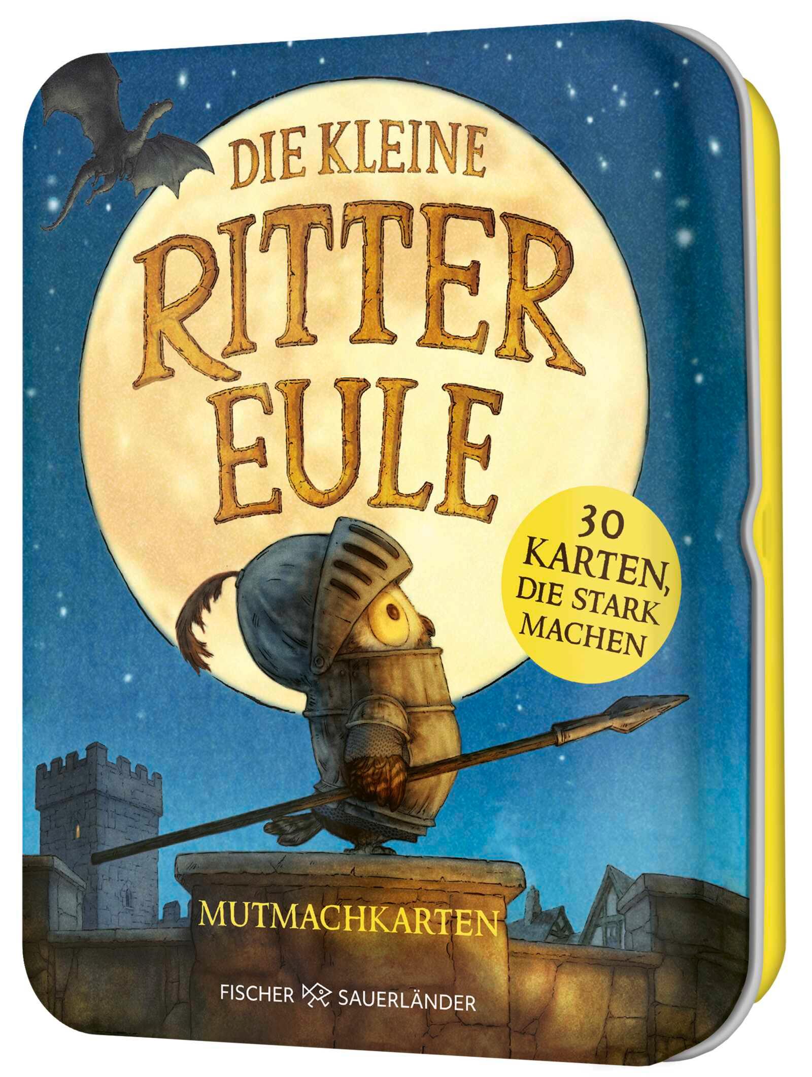 Vorderes Coverbild Die kleine Rittereule Mutmachkarten
