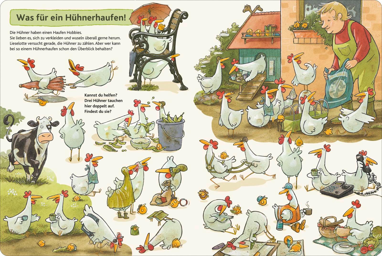 Beispielinhalt (Bild) Lieselotte: Hühner, Hühner überall!