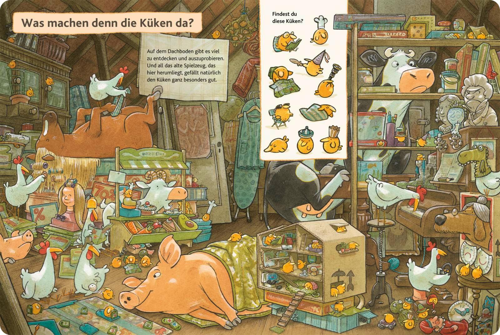 Beispielinhalt (Bild) Lieselotte: Hühner, Hühner überall!