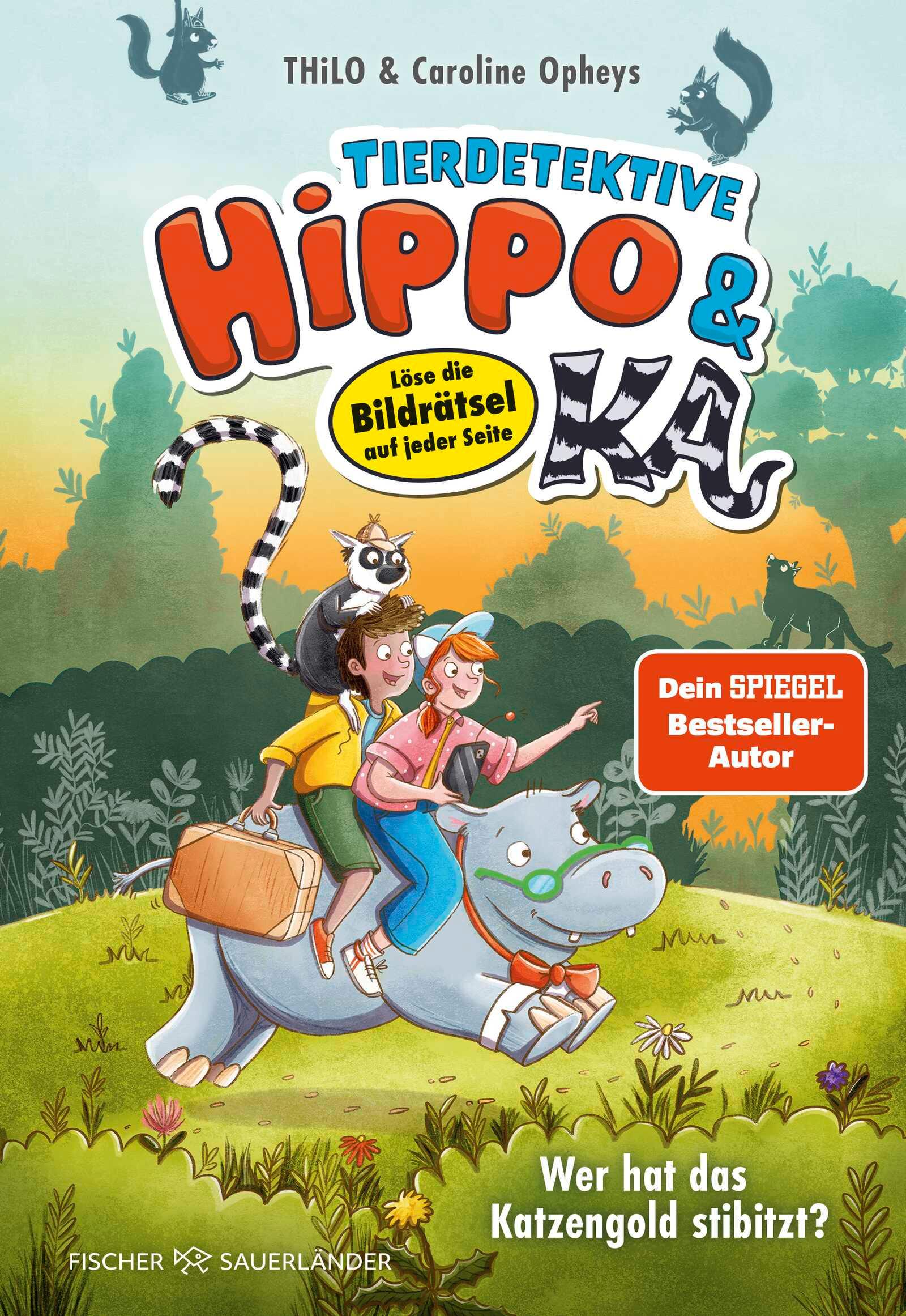 Vorderes Coverbild Tierdetektive Hippo & Ka - Wer hat das Katzengold stibitzt?