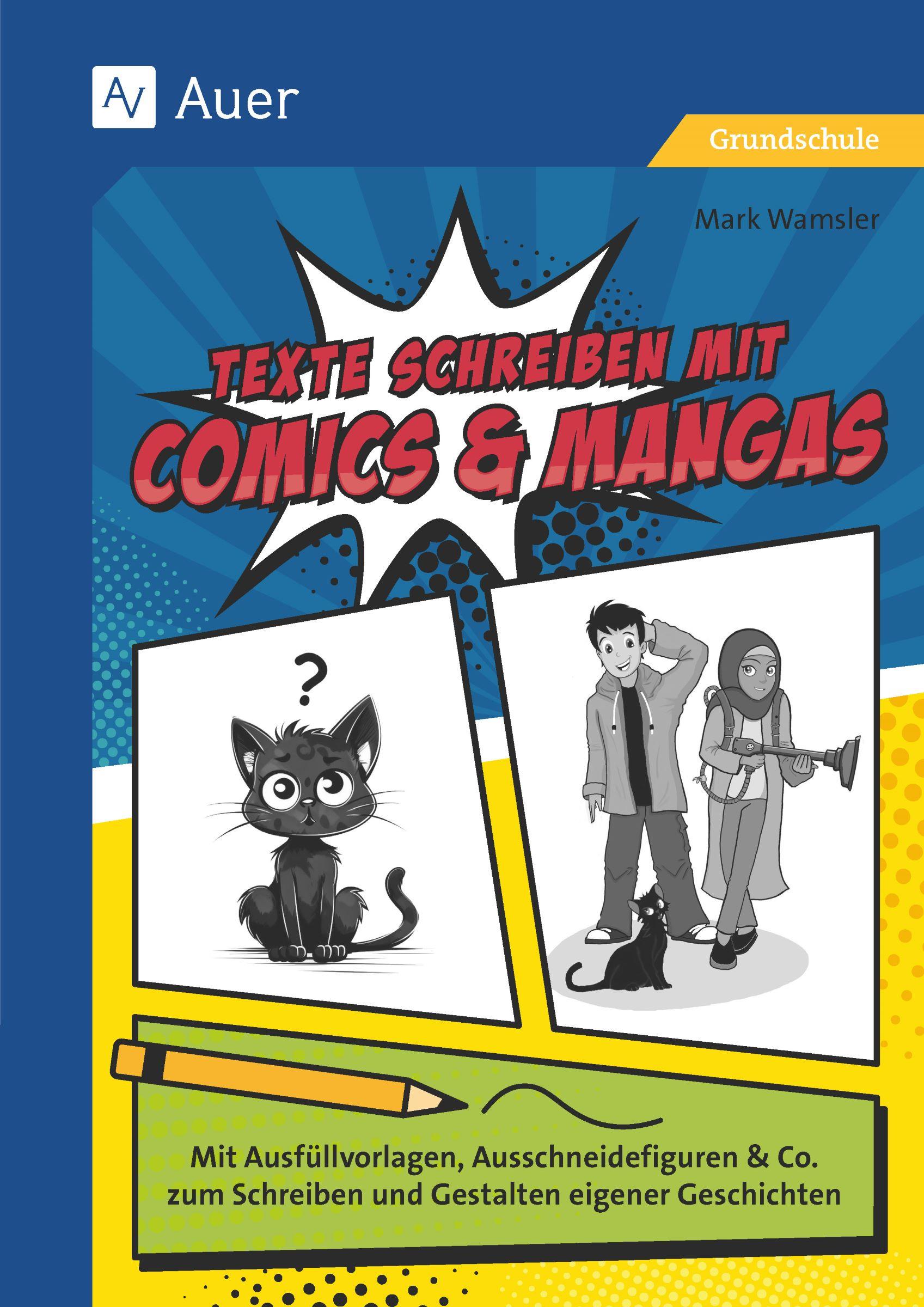 Vorderes Coverbild Texte schreiben mit Comics & Mangas