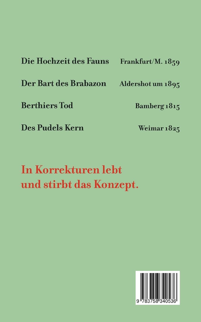 Rückseitencover Konzept und Korrektur