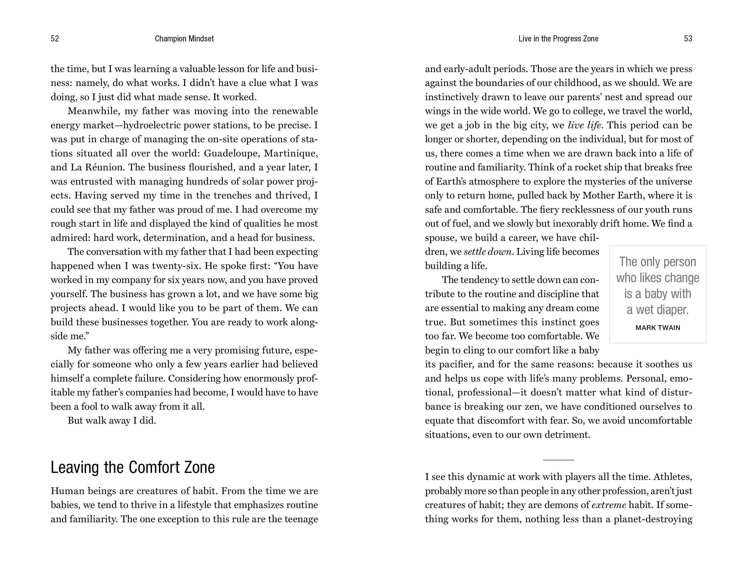 Beispielinhalt (Bild) Champion Mindset