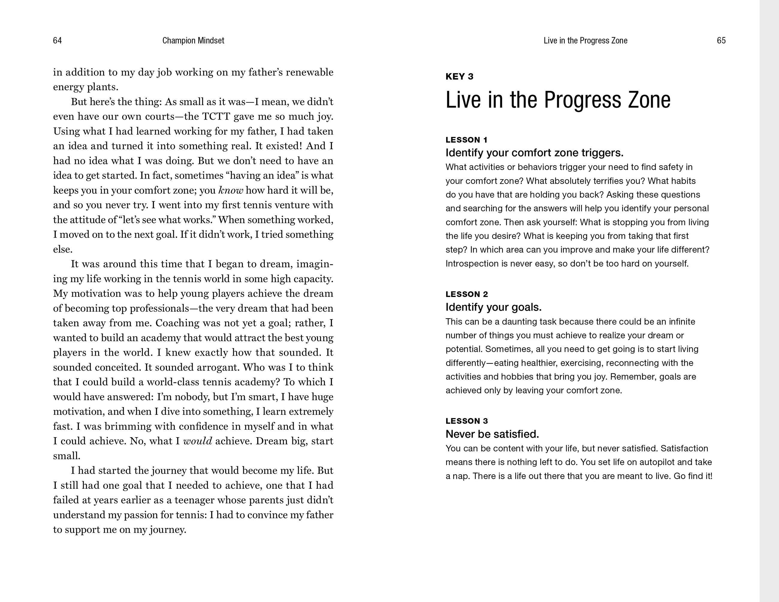 Beispielinhalt (Bild) Champion Mindset