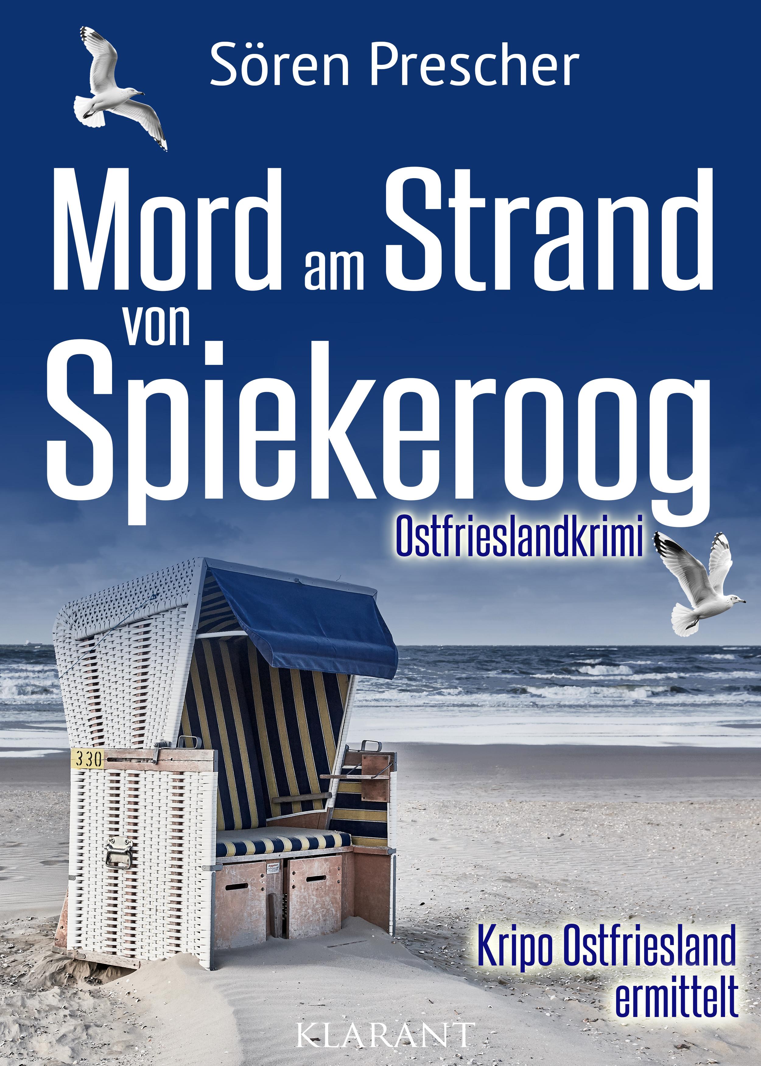 Vorderes Coverbild Mord am Strand von Spiekeroog. Ostfrieslandkrimi