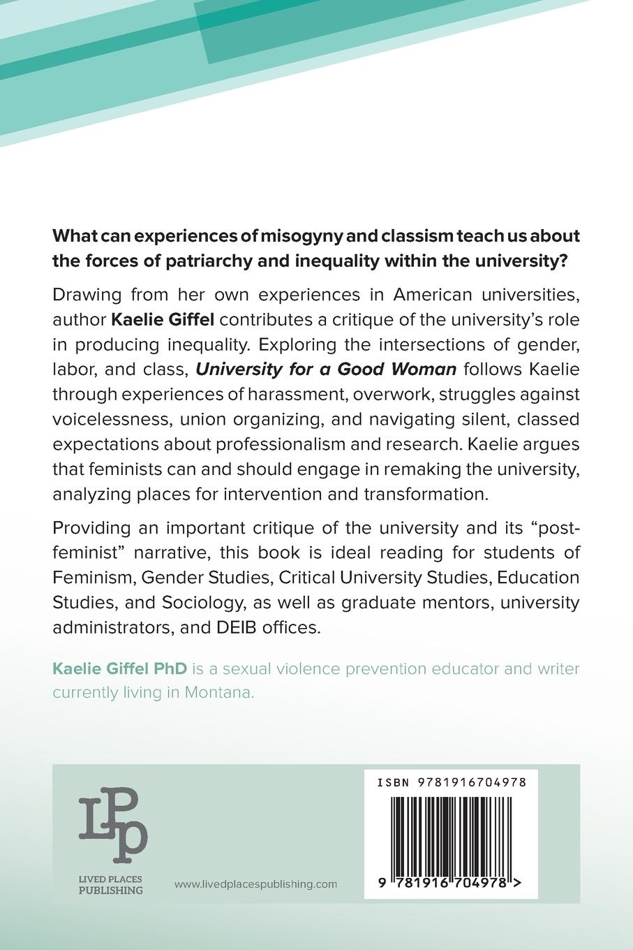 Rückseitencover University for a Good Woman