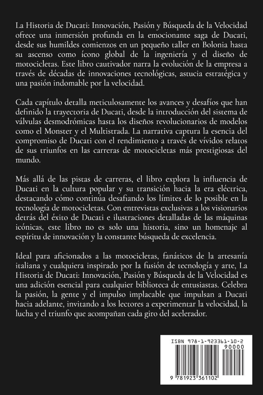Rückseitencover La Historia De Ducati