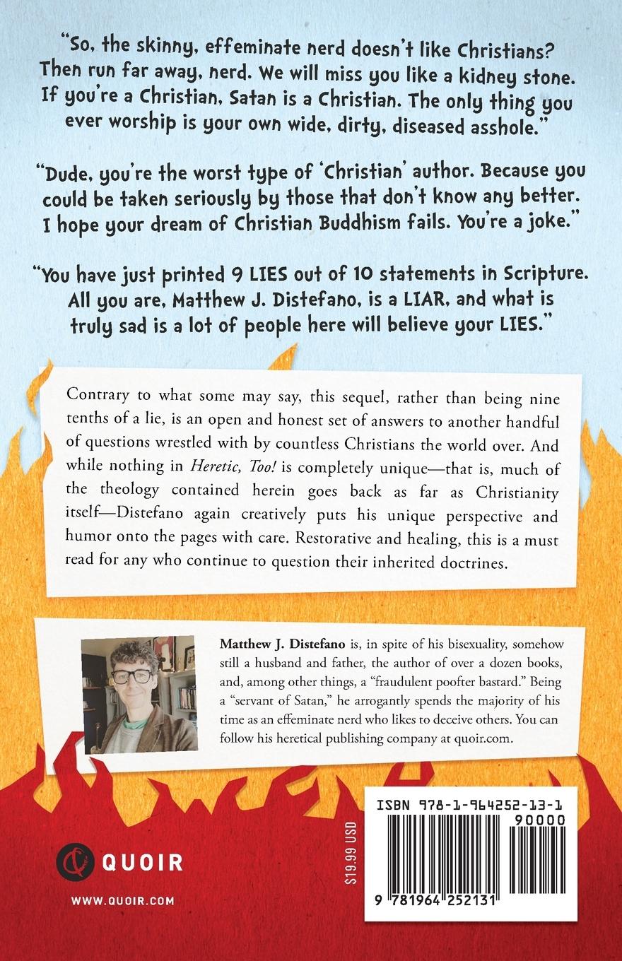 Rückseitencover Heretic, Too!