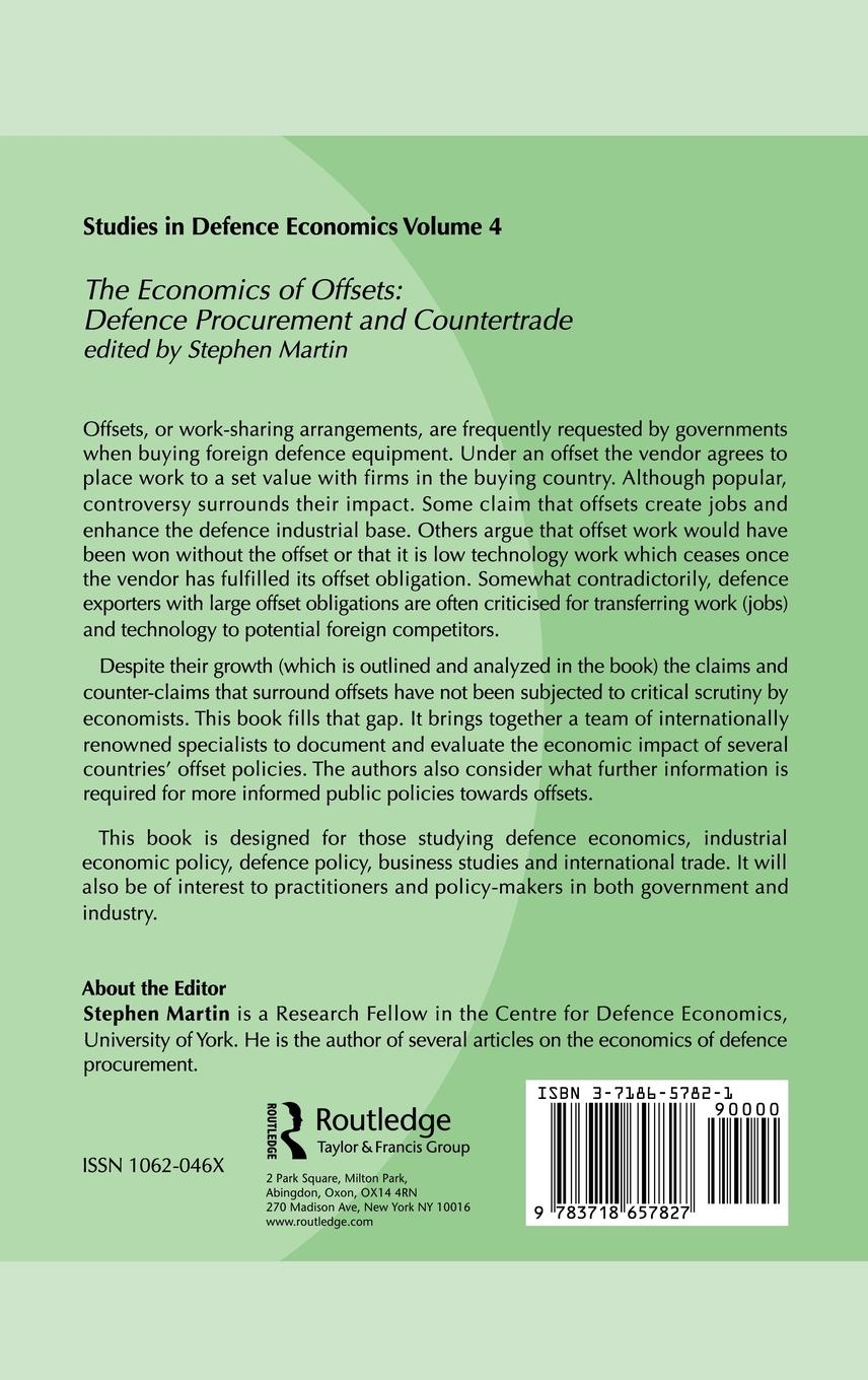 Rückseitencover The Economics of Offsets