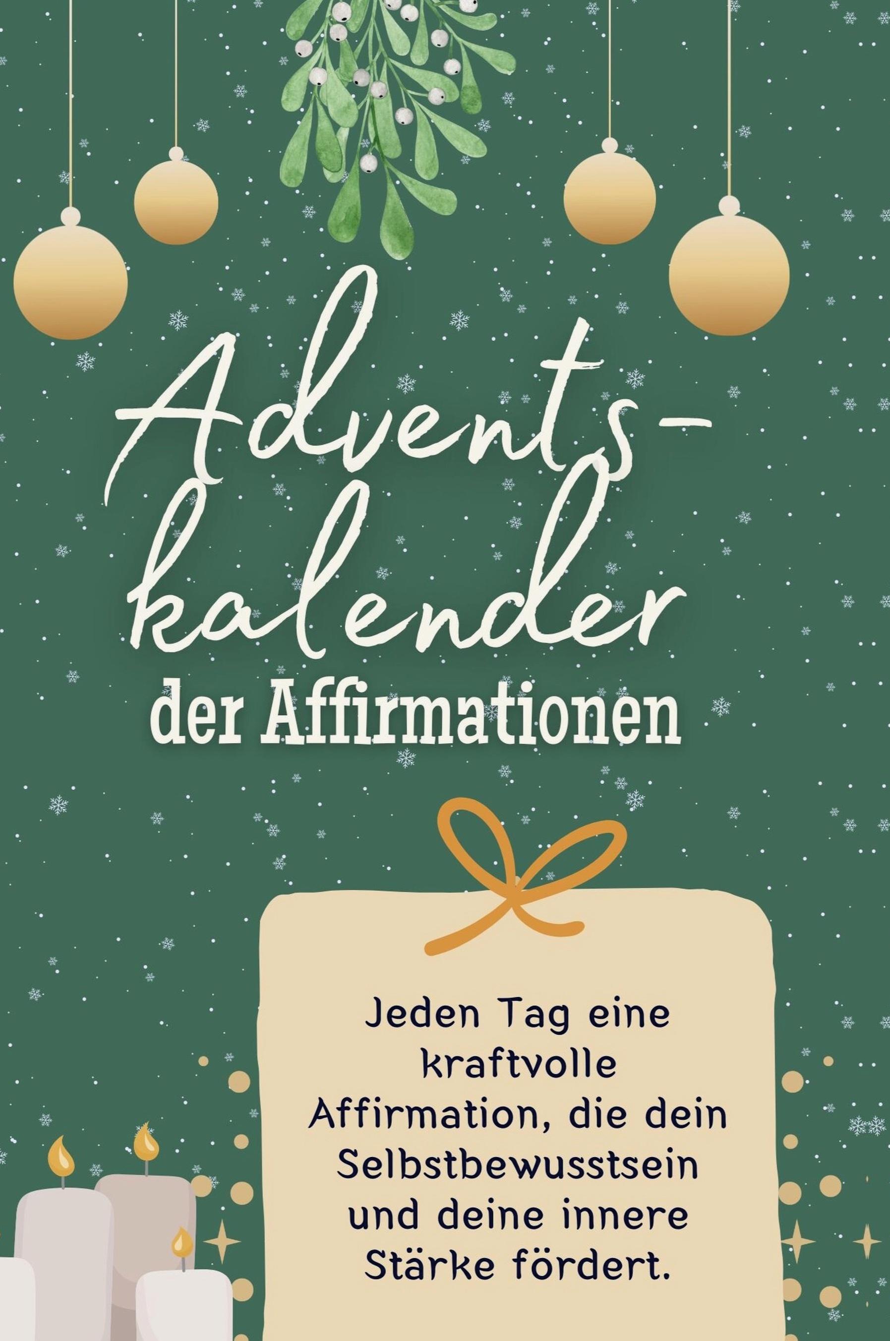 Vorderes Coverbild Adventskalender der Affirmationen