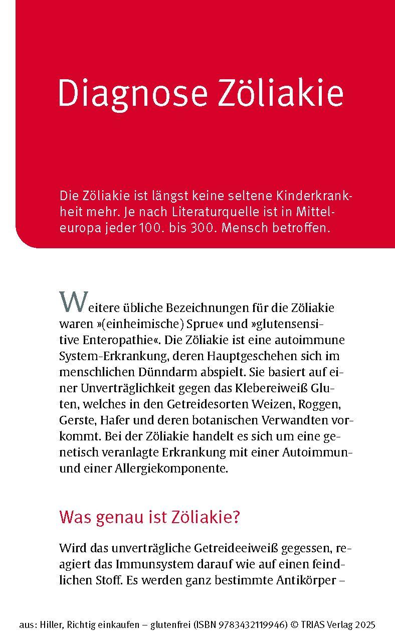 Beispielinhalt (Bild) Richtig einkaufen glutenfrei