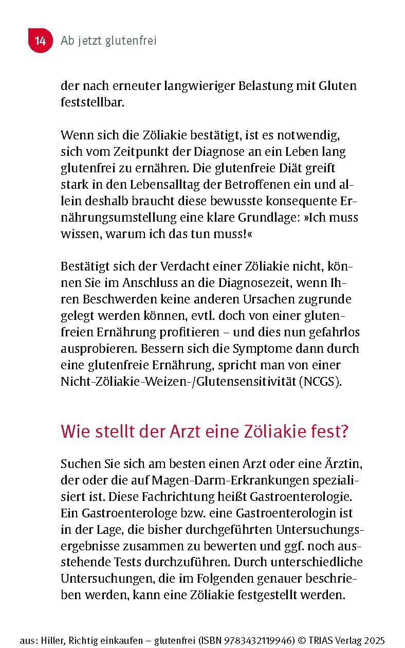 Beispielinhalt (Bild) Richtig einkaufen glutenfrei