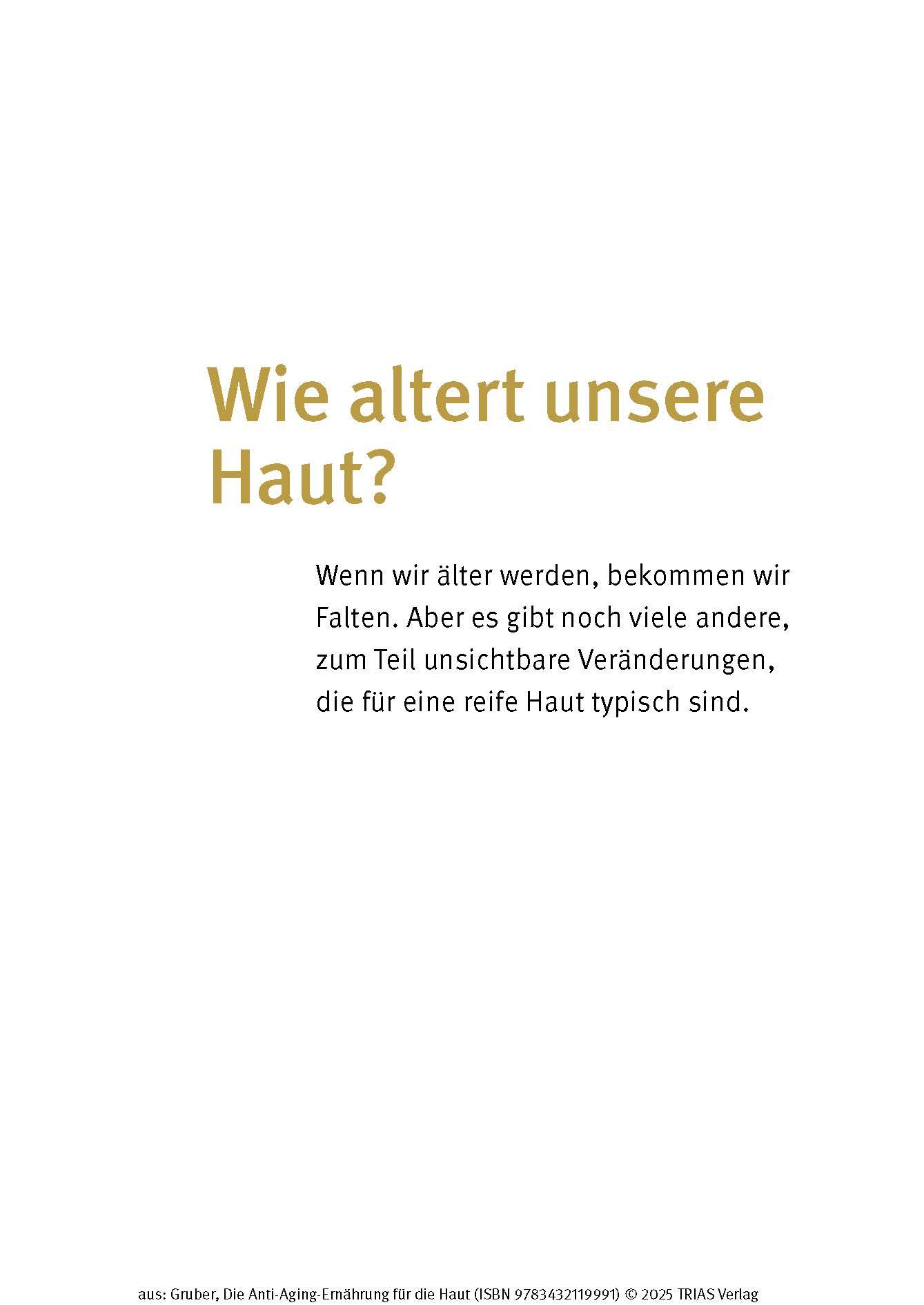 Beispielinhalt (Bild) Die Anti-Aging-Ernährung für die Haut
