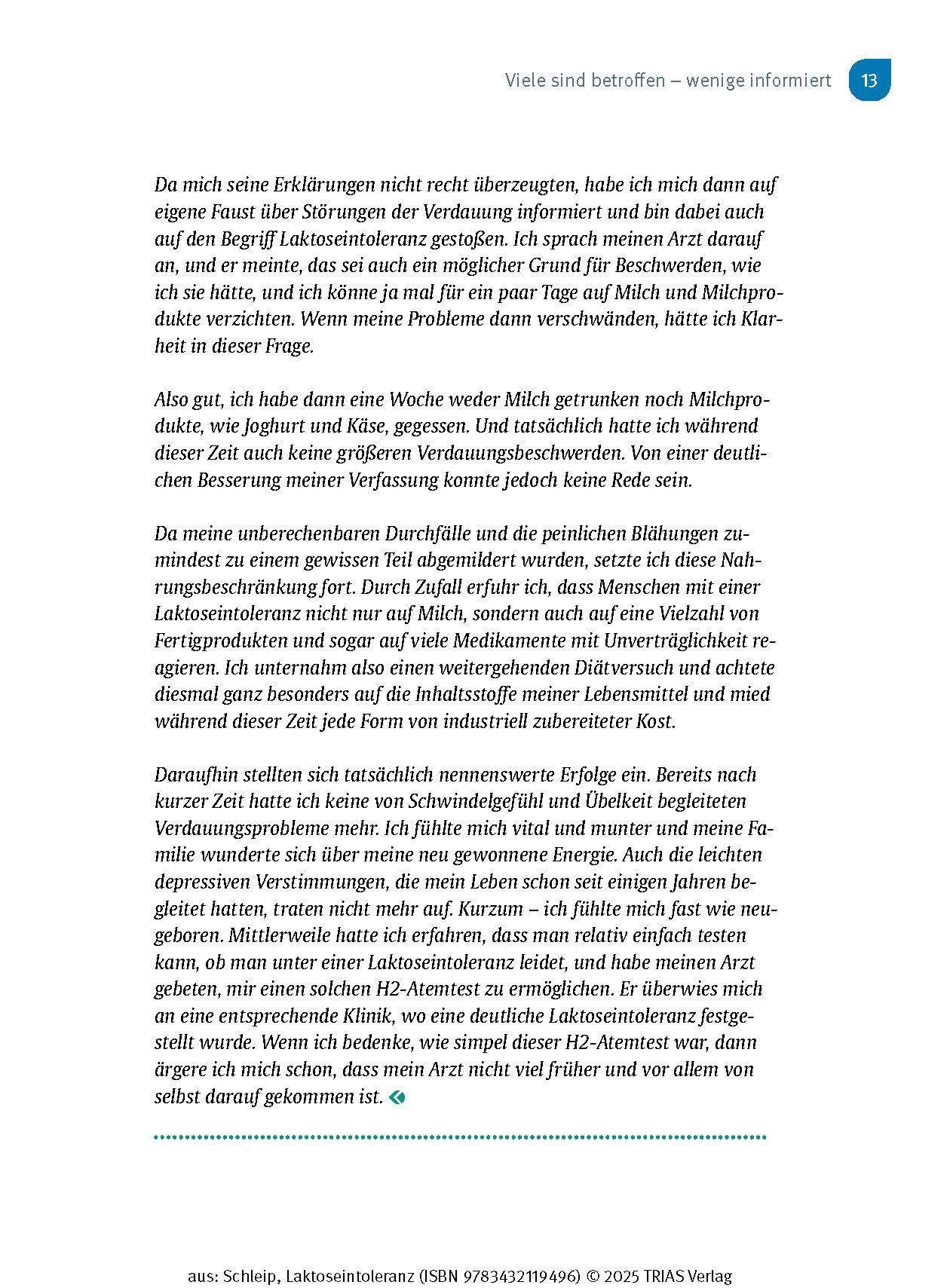 Beispielinhalt (Bild) Laktose-Intoleranz