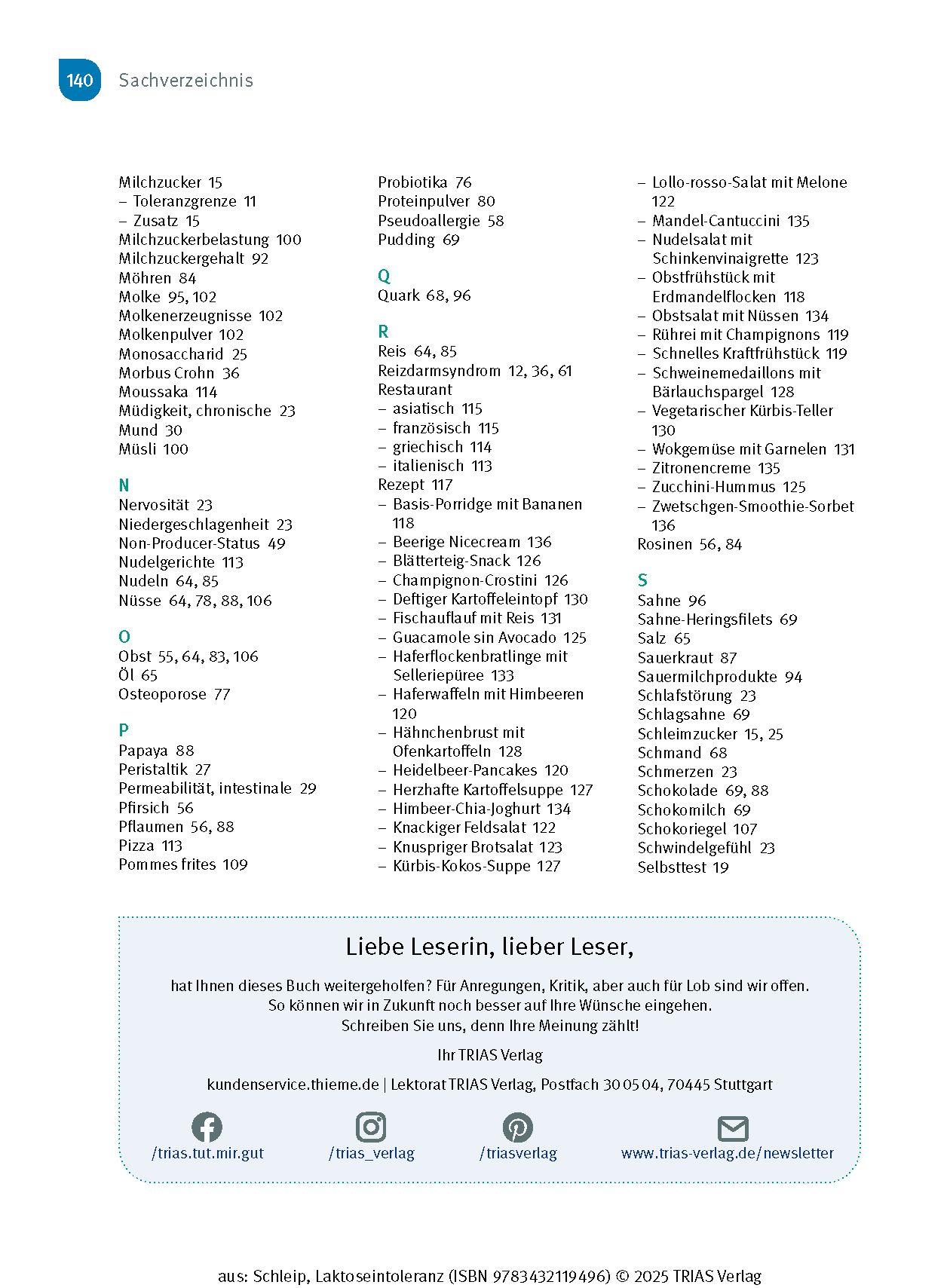 Beispielinhalt (Bild) Laktose-Intoleranz