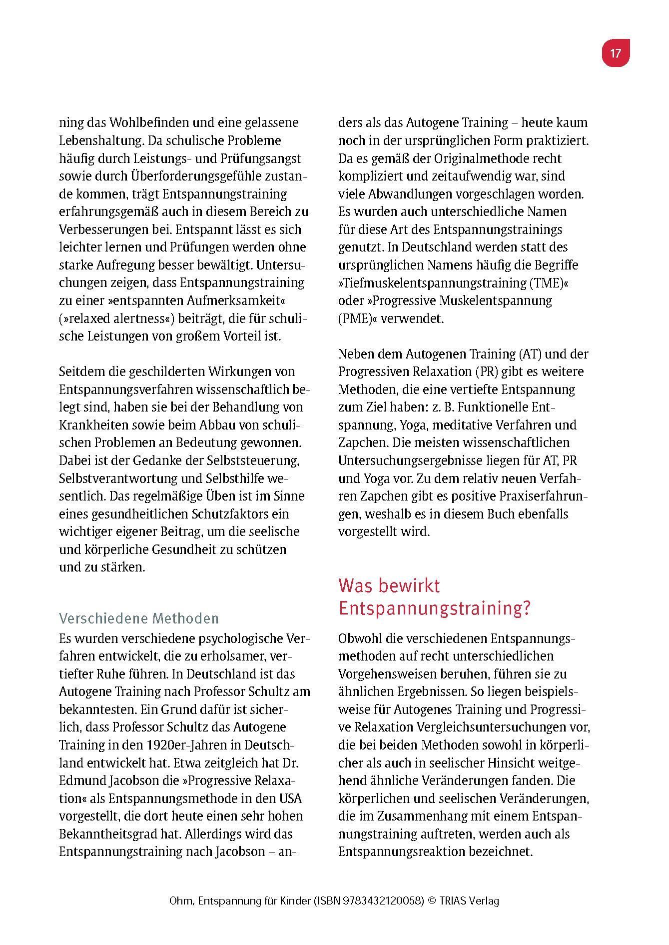 Beispielinhalt (Bild) Entspannung für Kinder